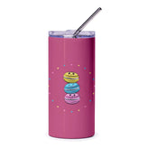 Macaron Tumbler, Cute Tumbler, Kawaii Tumbler, Food Tumbler, Gift for Her, Aesthetic Tumbler, Macaroon Tumbler, Tumbler with Straw - Tawshia